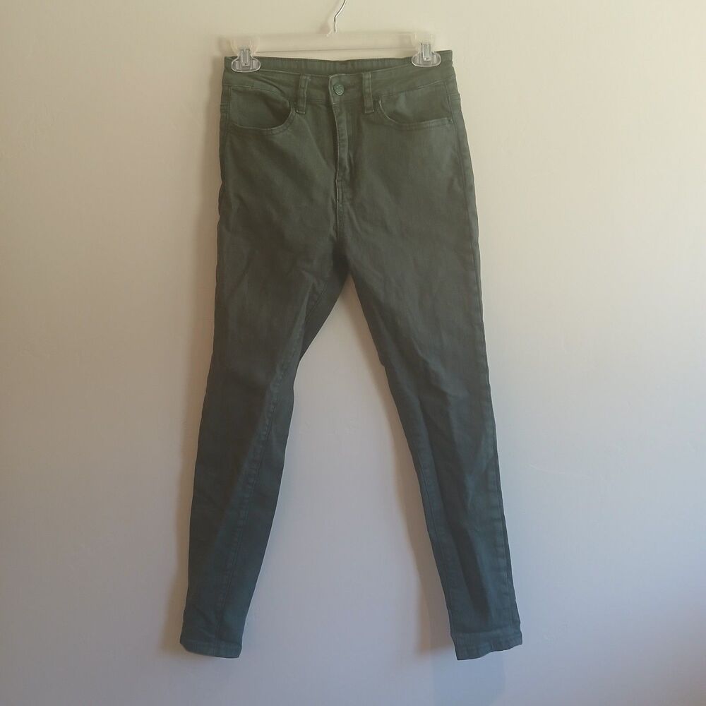 So iLL Jeans 27 Olive Green Take Hold Skinny Stretch Denim Pants Climbing